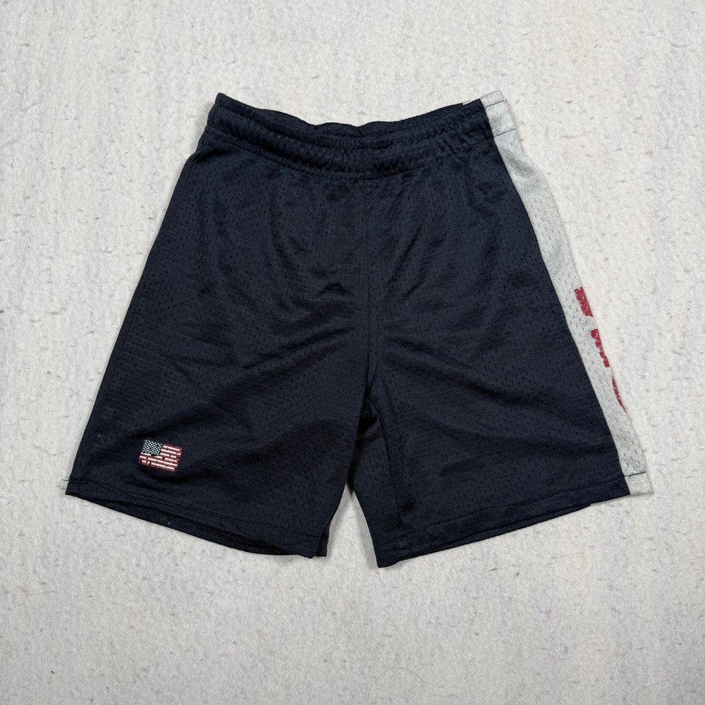Gap Kids Navy Blue Mesh Athletic Shorts American Flag XS 074 Sporty Boys